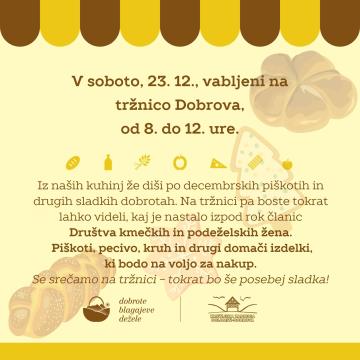 Vabilo - tržnica Dobrova